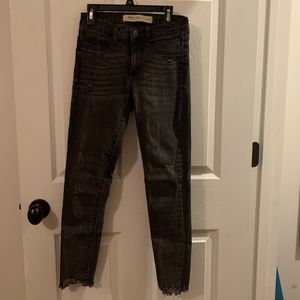 Gap Black Ripped Jeggings